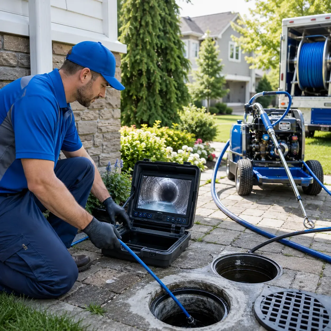 Outdoor drain cleaning professionals serving White Lake, WI